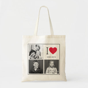 Bolso De Tela Clásico I Collage de fotos  Personalizado Tote Bag