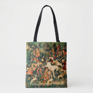 Bolso De Tela Clásico medieval de Tapestries de Unicornio defien