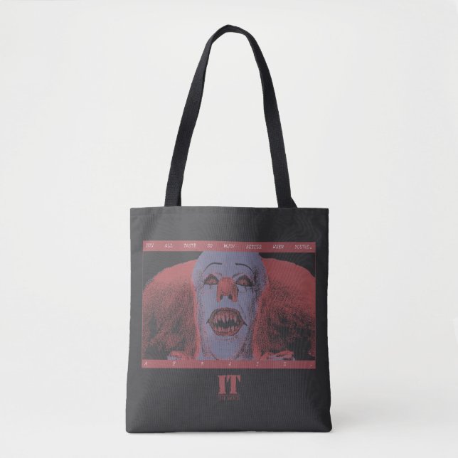 Bolso De Tela Clásico Pennywise - Mucho mejor cuando tienes mied (Anverso)