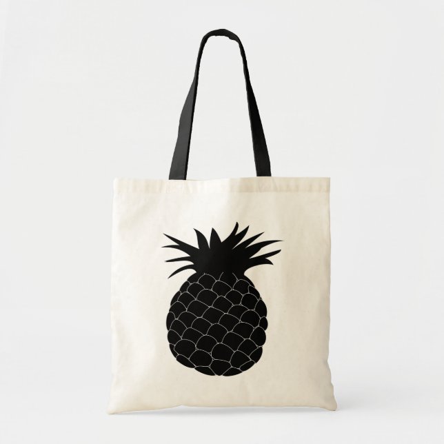 Bolso De Tela Clásico piña negra (Frente)