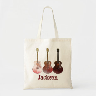 Bolso De Tela Clásico Vintage Acústica Guitarra Nombre Jackson M