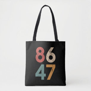 Bolso De Tela Clásico Vintage Estilo 80s 86 47 Anti Trump 