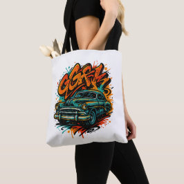 Bolso De Tela Classic Car Graffiti Tote Bag
