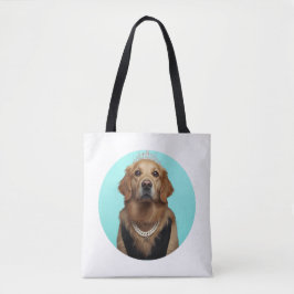 Bolso De Tela Classic Chic Breakfast Poster Golden Retriever