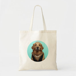 Bolso De Tela Classic Chic Breakfast Poster Golden Retriever