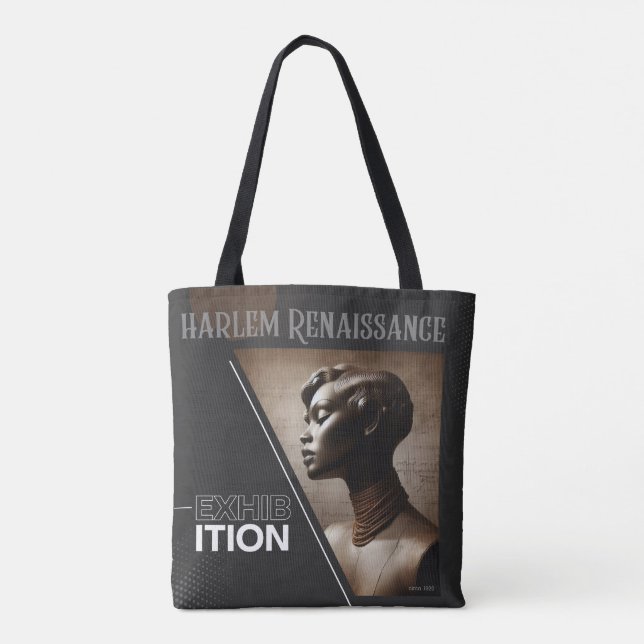 Bolso De Tela Classic Sophisticated Harlem Renaissance   (Reverso)