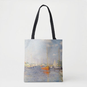 Bolso De Tela Claude Monet. Barcos rojos, Argenteuil