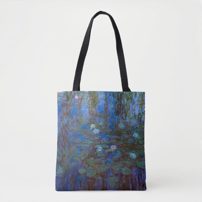 Bolso De Tela Claude Monet - Blue Water Lilies (Anverso)