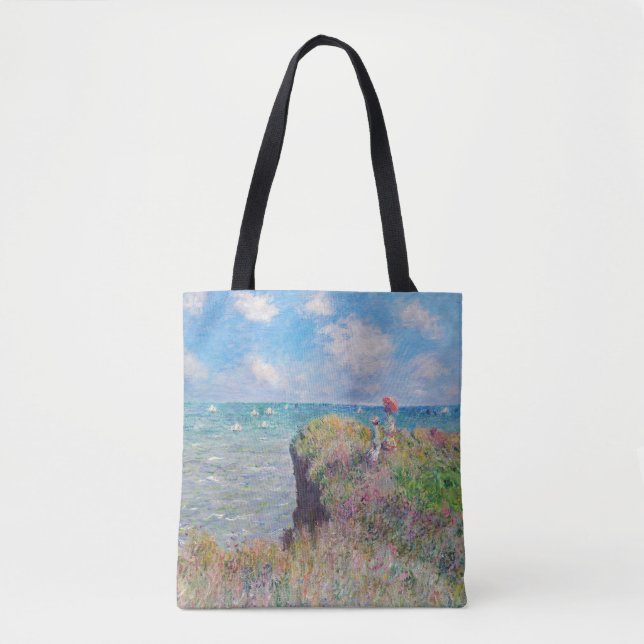 Bolso De Tela Claude Monet - Camino acantilado en Pourville (Anverso)
