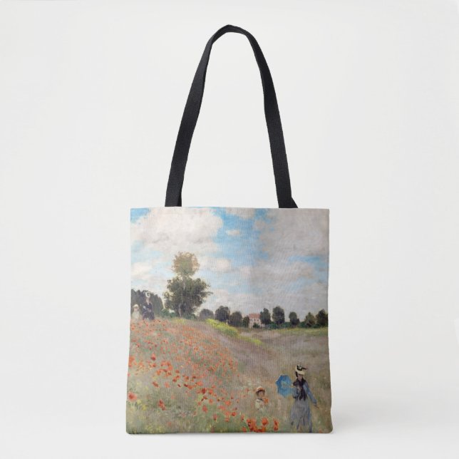 Bolso De Tela Claude Monet - Campo de amapola (Anverso)
