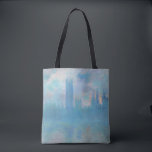 Bolso De Tela Claude Monet. Casas del Parlamento de Londres. Azu<br><div class="desc">Claude Monet "Casas del Parlamento,  Londres" bolsa de té.</div>