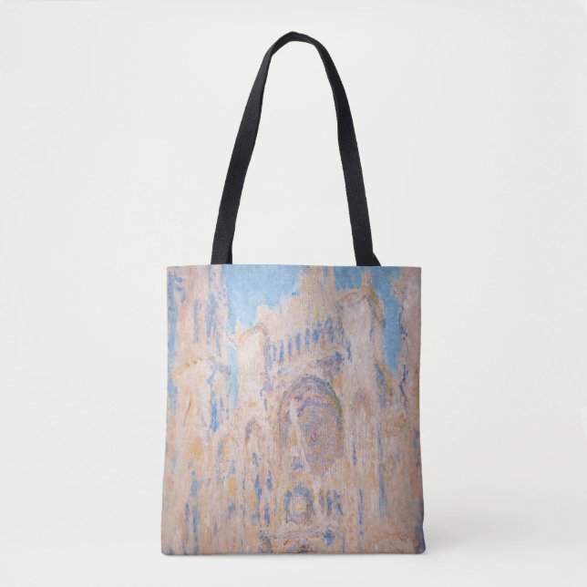 Bolso De Tela Claude Monet - Catedral de Rouen al atardecer (Anverso)