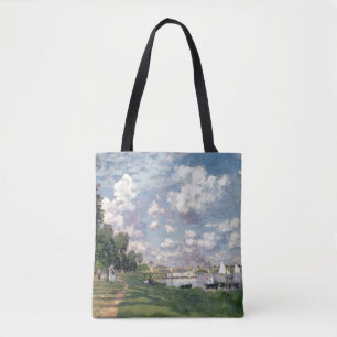 Bolso De Tela Claude Monet el   el puerto deportivo en