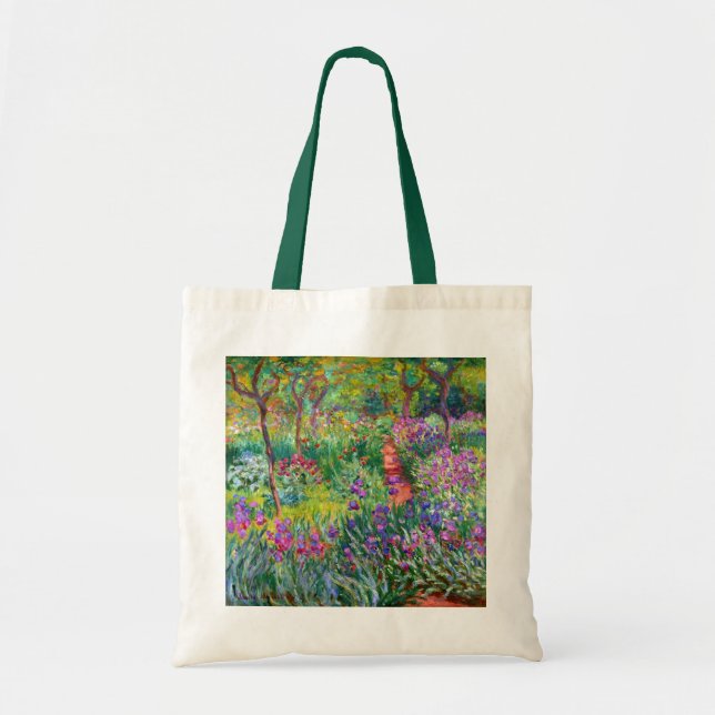 Bolso De Tela Claude Monet: El jardín Iris de Giverny (Frente)