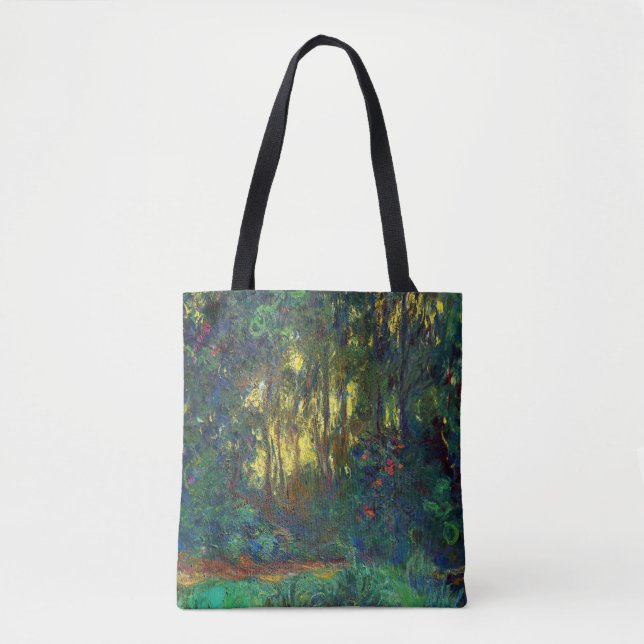 Bolso De Tela Claude Monet - Esquina de un estanque con naves ac (Anverso)