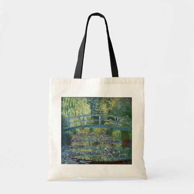 Bolso De Tela Claude Monet - estanque de Lily del Agua, Armonía  (Frente)