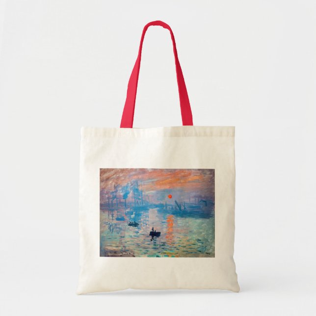 Bolso De Tela Claude Monet - Impresión, amanecer (Frente)