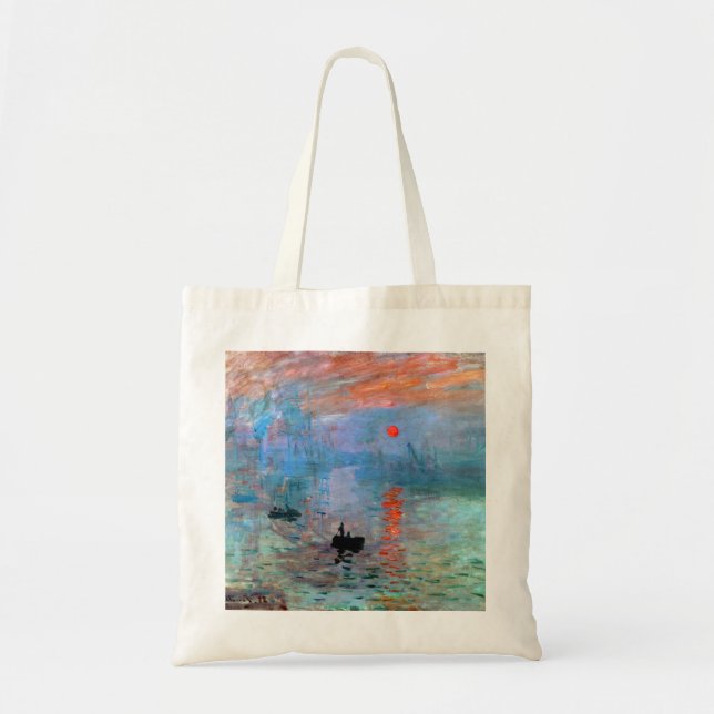 Bolso De Tela Claude Monet Impression Sunrise (Frente)