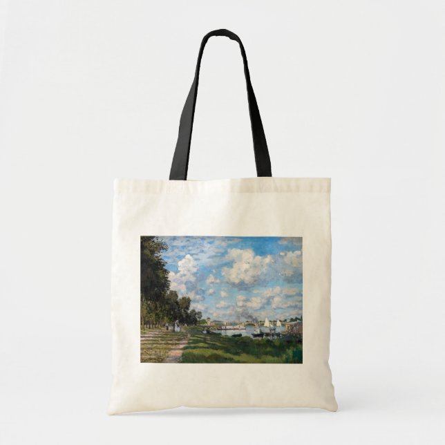 Bolso De Tela Claude Monet - La cuenca de Argenteuil (Frente)