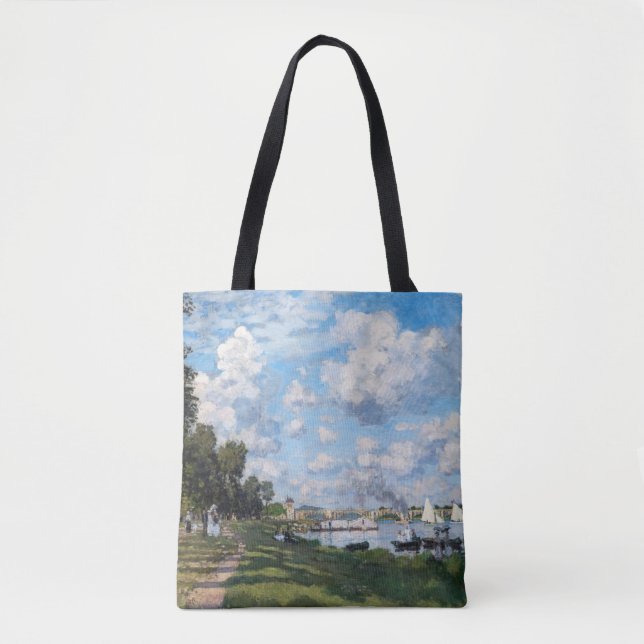 Bolso De Tela Claude Monet - La cuenca de Argenteuil (Anverso)