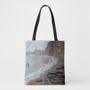 Bolso De Tela Claude Monet - La playa de Etretat