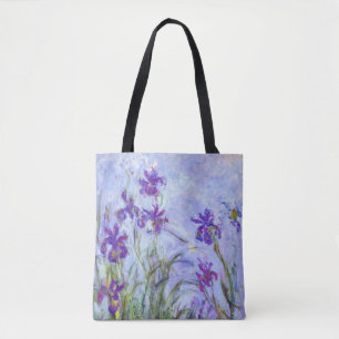 Bolso De Tela Claude Monet - Lilac Irises / Iris Mauves