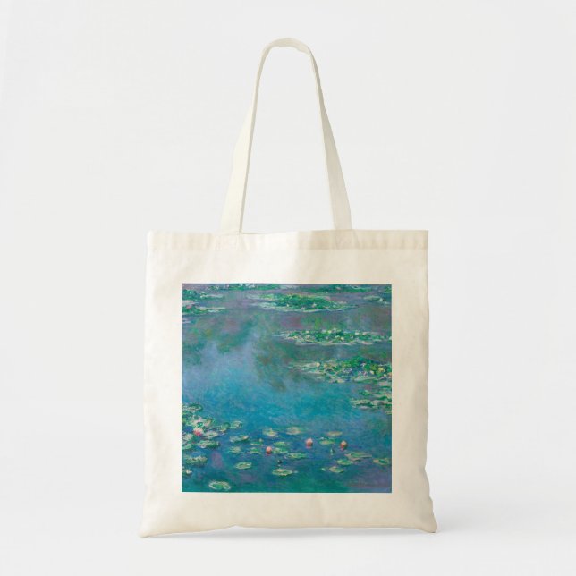 Bolso De Tela Claude Monet. Lilies de agua. Impresionismo francé (Frente)