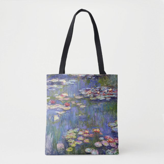 Bolso De Tela Claude Monet - Lilies de agua / Nympheas (Anverso)