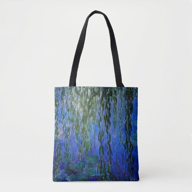 Bolso De Tela Claude Monet - Lilis de agua con sauce lloroso (Anverso)