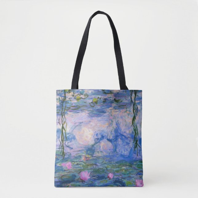 Bolso De Tela Claude Monet - lirios de agua 1919 (Anverso)