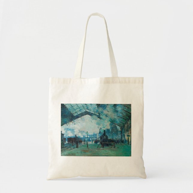 Bolso De Tela Claude Monet, llegada del tren de Normandía (Frente)