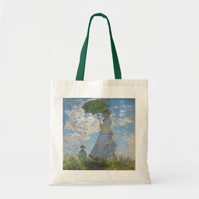 Bolso De Tela Claude Monet | Mujer con Parasol (Frente)