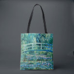 Bolso De Tela Claude Monet - Nieves Y Puente Japonés<br><div class="desc">Claude Monet - Lilies De Agua Y Puente Japonés (1899)</div>