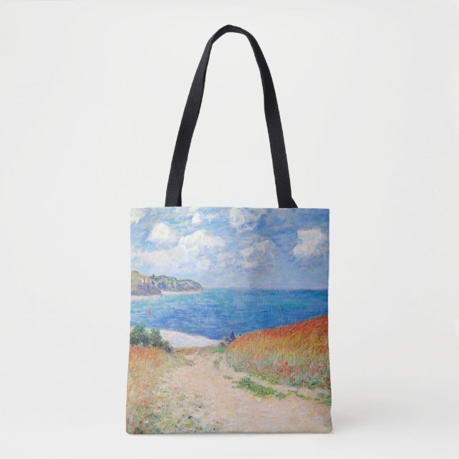 Bolso De Tela Claude Monet - Path in Wheat Fields at Pourville (Anverso)