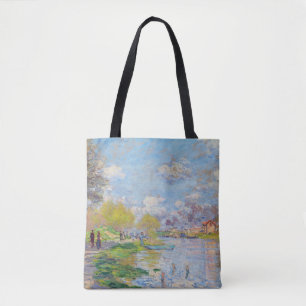 Bolso De Tela Claude Monet - Primavera por el Sena