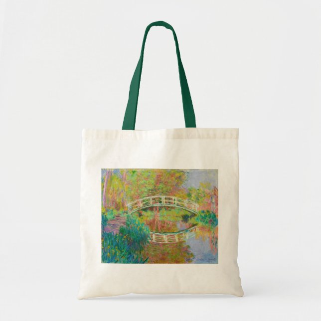 Bolso De Tela Claude Monet - Puente de futbol japonés, Giverny (Frente)