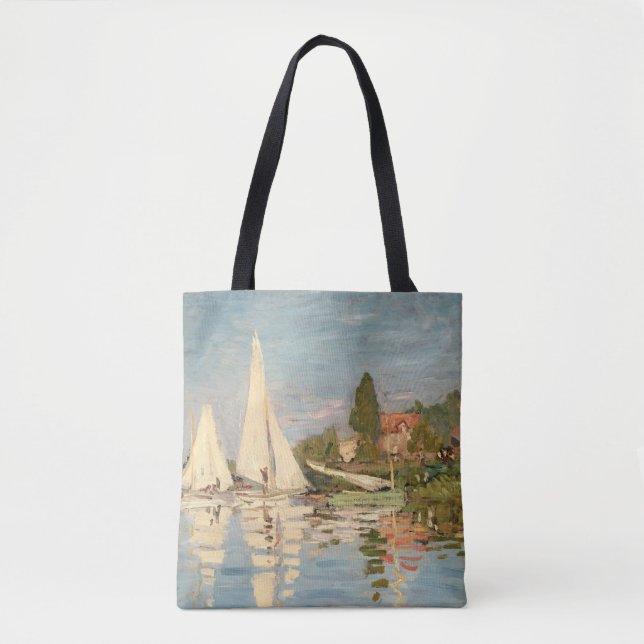 Bolso De Tela Claude Monet | Regatta at Argenteuil, c.1872 (Anverso)