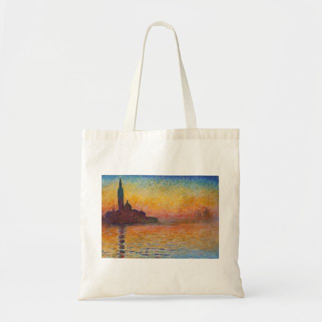 Bolso De Tela Claude Monet - San Giorgio Maggiore en Dusk (Frente)