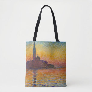 Bolso De Tela Claude Monet - San Giorgio Maggiore en Dusk