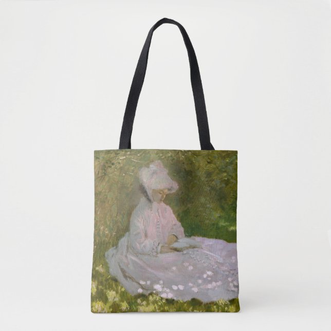 Bolso De Tela Claude Monet - Springtime    (Anverso)