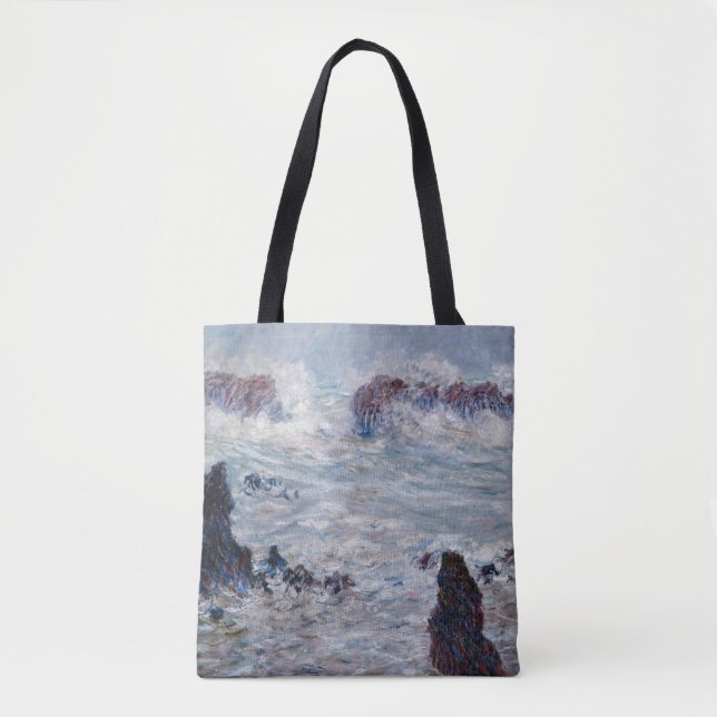 Bolso De Tela Claude Monet - Tormenta frente a la costa de Belle (Anverso)