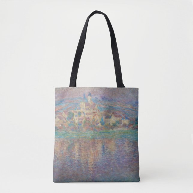 Bolso De Tela Claude Monet - Vetheuil, atardecer (Anverso)