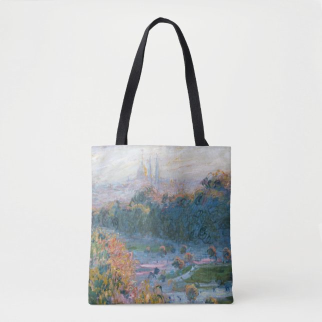Bolso De Tela Claude Monet - Vista de las Tullerías, estudio (Anverso)