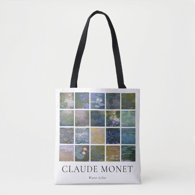 Bolso De Tela Claude Monet Water Lilies (Anverso)