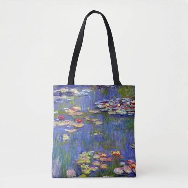 Bolso De Tela Claude Monet Water Lilies, 1916 (Anverso)