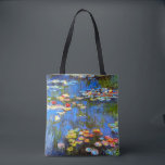 Bolso De Tela Claude Monet, Water Lilis, Impresionista<br><div class="desc">Claude Monet,  lanzas de agua,  bolsa de té impresionista</div>