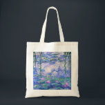 Bolso De Tela Claude Monet Water relaja arte impresionista franc<br><div class="desc">Claude Monet Water Lilies Impresionista francés ArtWater Lilies (o Nympheas) es una serie de aproximadamente 250 pinturas al óleo del impresionista francés Claude Monet. Los cuadros representan el florido jardín de Monet en Giverny.</div>