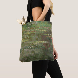 Bolso De Tela Claude Monet Waterlilies o Water Lily Pond