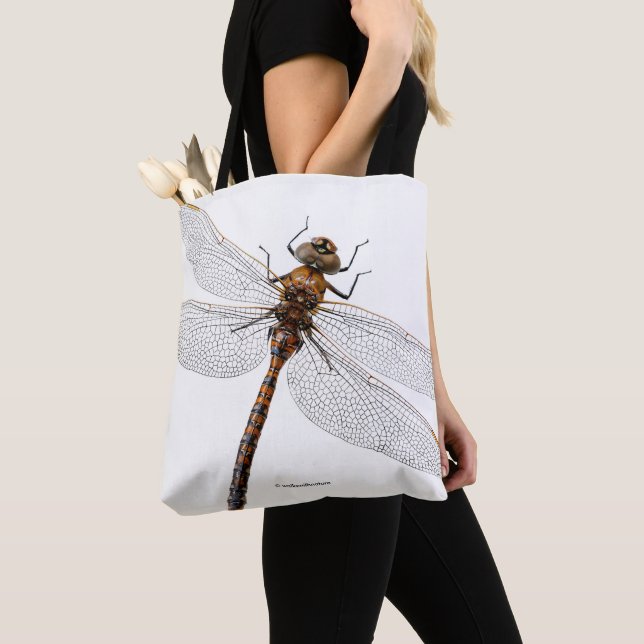 Bolso De Tela Clausura de una libélula Darner de Canadá (Detalle)