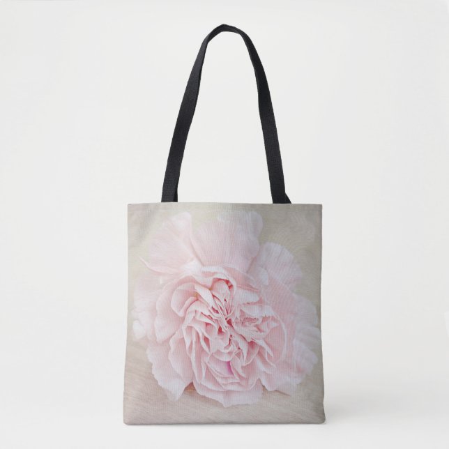 Bolso De Tela Clavel rosado bonito todo encima - imprima la (Anverso)